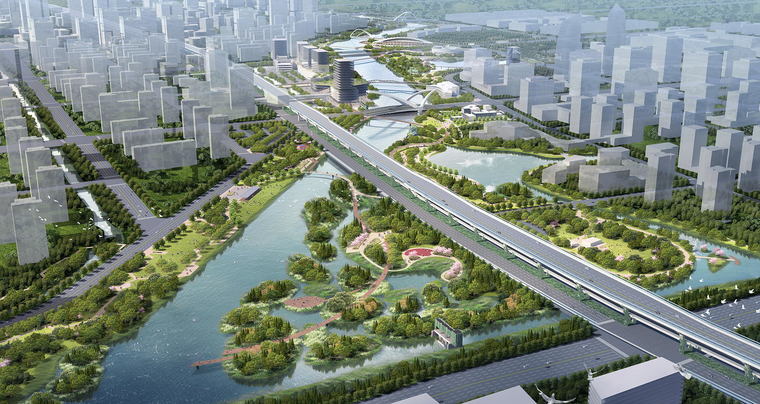 新城子水泥轻质隔墙板安装案例之宁波奉化生态滨江公园